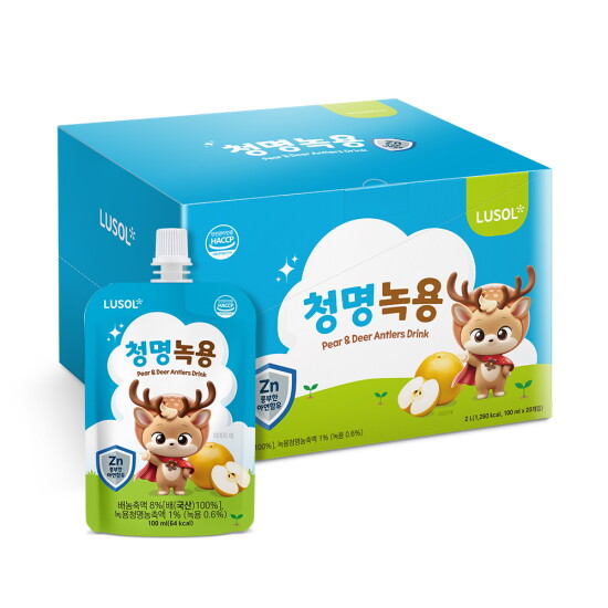 [루솔][루솔] 청명 녹용 20포 + 푸룬 배도라지즙 5포 증정