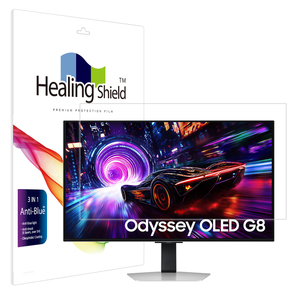 힐링쉴드 삼성 오디세이 OLED G8 G81SF LS32FG810 블루라이트차단 액정보호필름