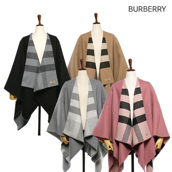 BURBERRY 울 체크 판초 (4029405 1/ 4029406 1 / 4025517 1 / 4029404 1)