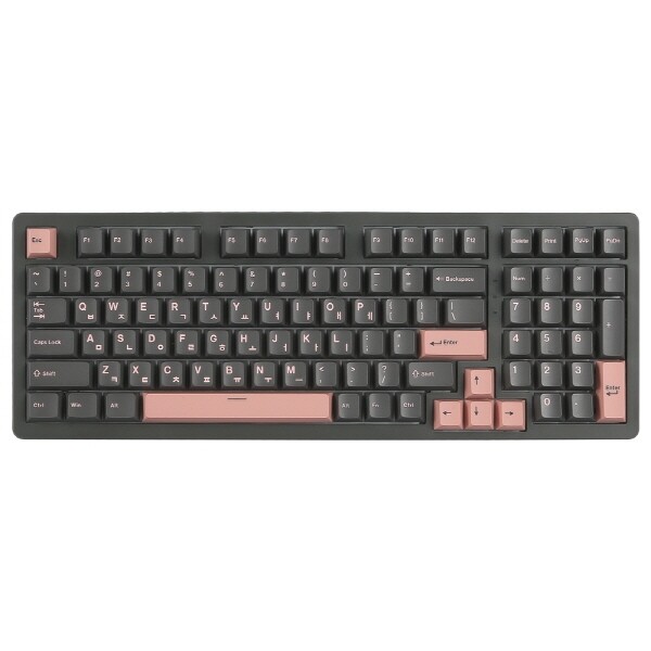 지클릭커 기타 지클릭커 WK98 8K 풀윤활 무선 블루투스 기계식 머큐리 핑크 (제주바다, 45g)