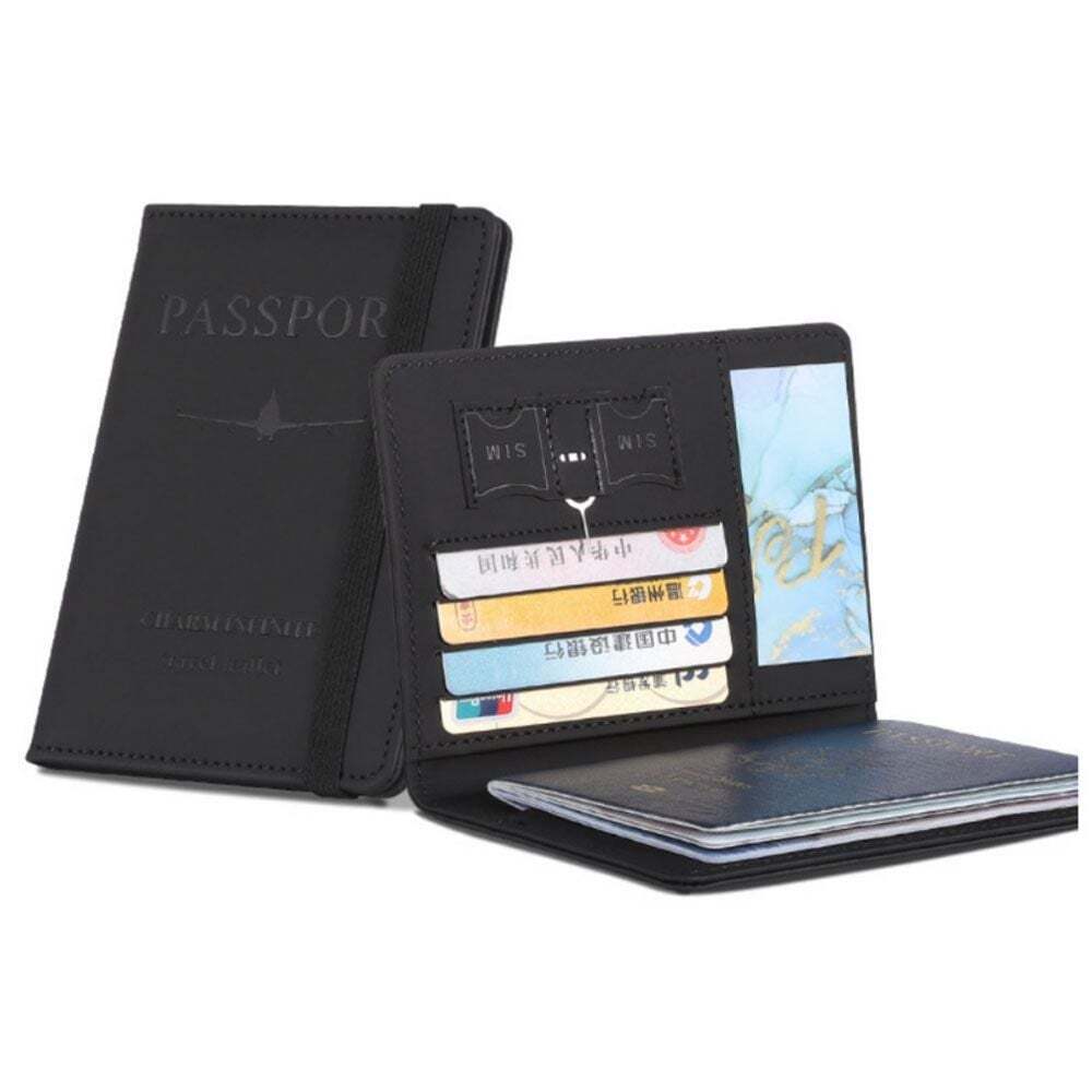 친절한탄씨 휴대용 여권 현금 항공권 카드 수납 지갑 커버 케이스