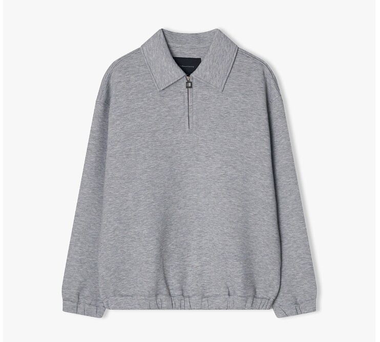 리버클래시(남성) 리버클래시 24F/W 그레이 하프 집업 칼라 티셔츠 LKF41454