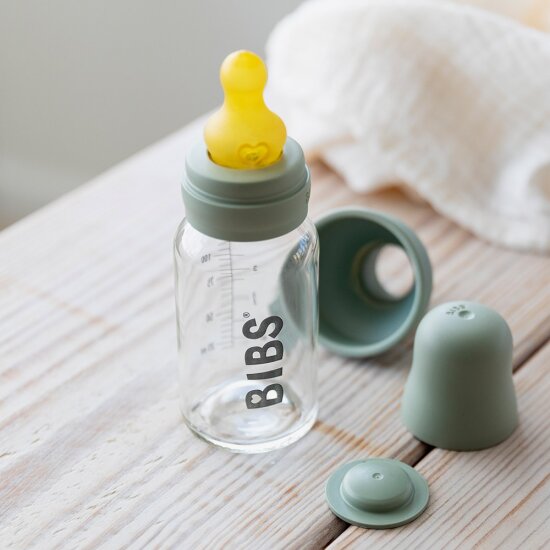 BIBS 빕스 천연고무 유리젖병 컴플리트 세트 110ml