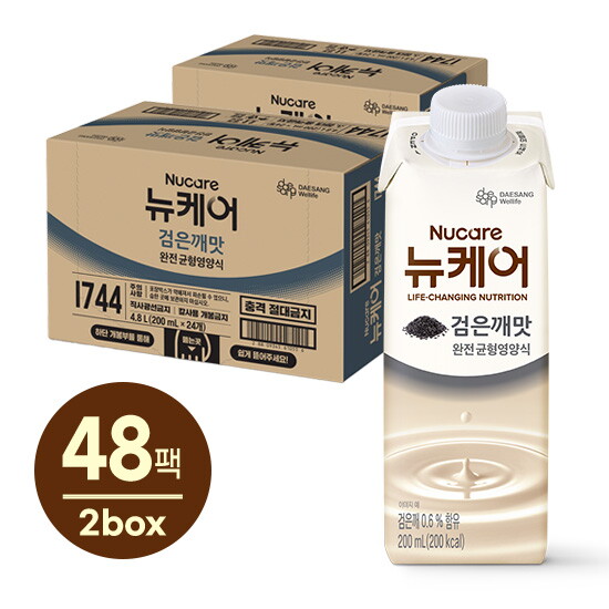 [대상웰라이프]●[대상웰라이프] 뉴케어 고소한 검은깨맛 (200mlx24팩) 2박스