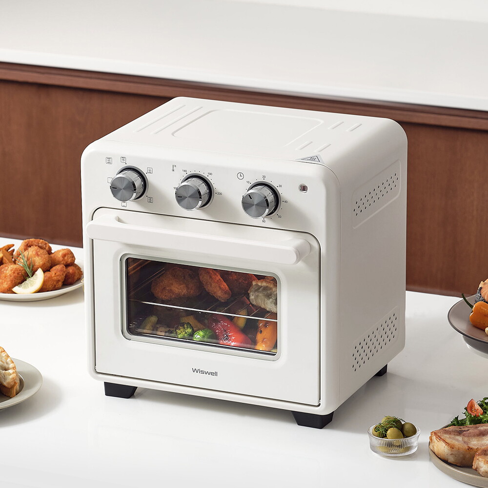 (주)중산물산 위즈웰 위즈웰 오븐형 에어프라이어 15L 미니 홈베이킹 전기 오븐기 생선구이 가정용 GL15A