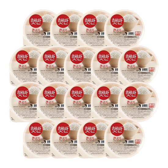 [비비고](CJ제일제당) 햇반 백미밥 큰공기 300g X 18팩