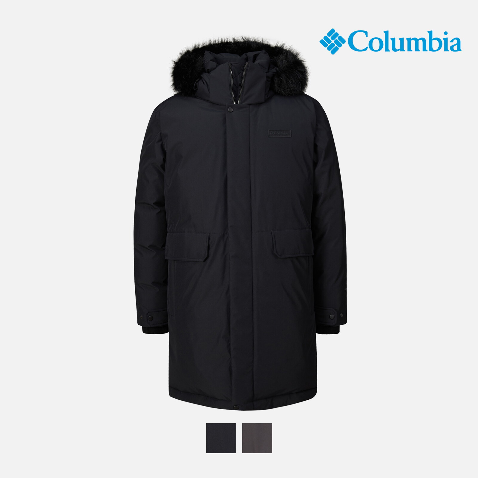 상세참조 컬럼비아 (남성) 아이스 리저브 롱 구스다운 자켓 YMP354