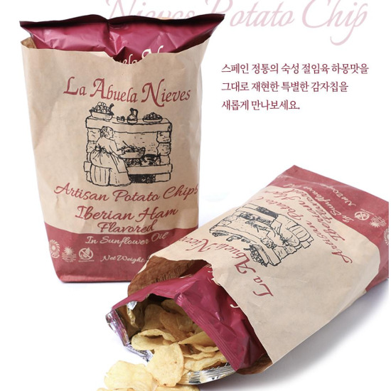 [라 아부엘라 니에베스][최초공개] 라 아부엘라 니에베스 감자칩 하몽맛 150gx12봉