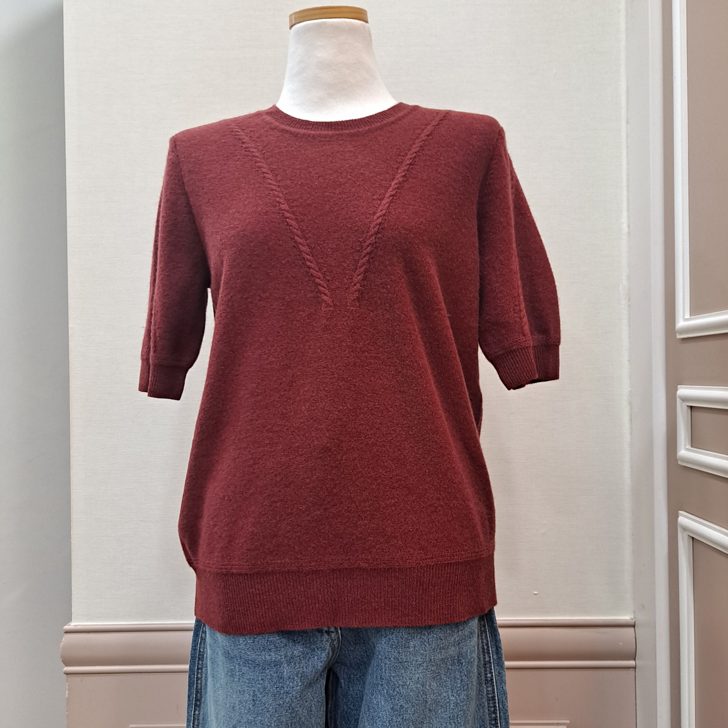 (주)수INT 비씨비쥐 [BCBG]O울케이블하프소매P/O B5C8K31127_US