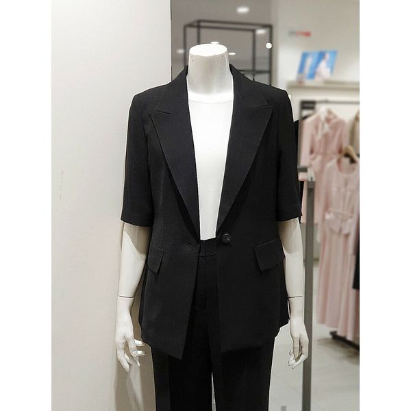 케이엘 [하프클럽/KL]MARIO하프 슬리브 원 버튼 재킷 KWJKPE4200