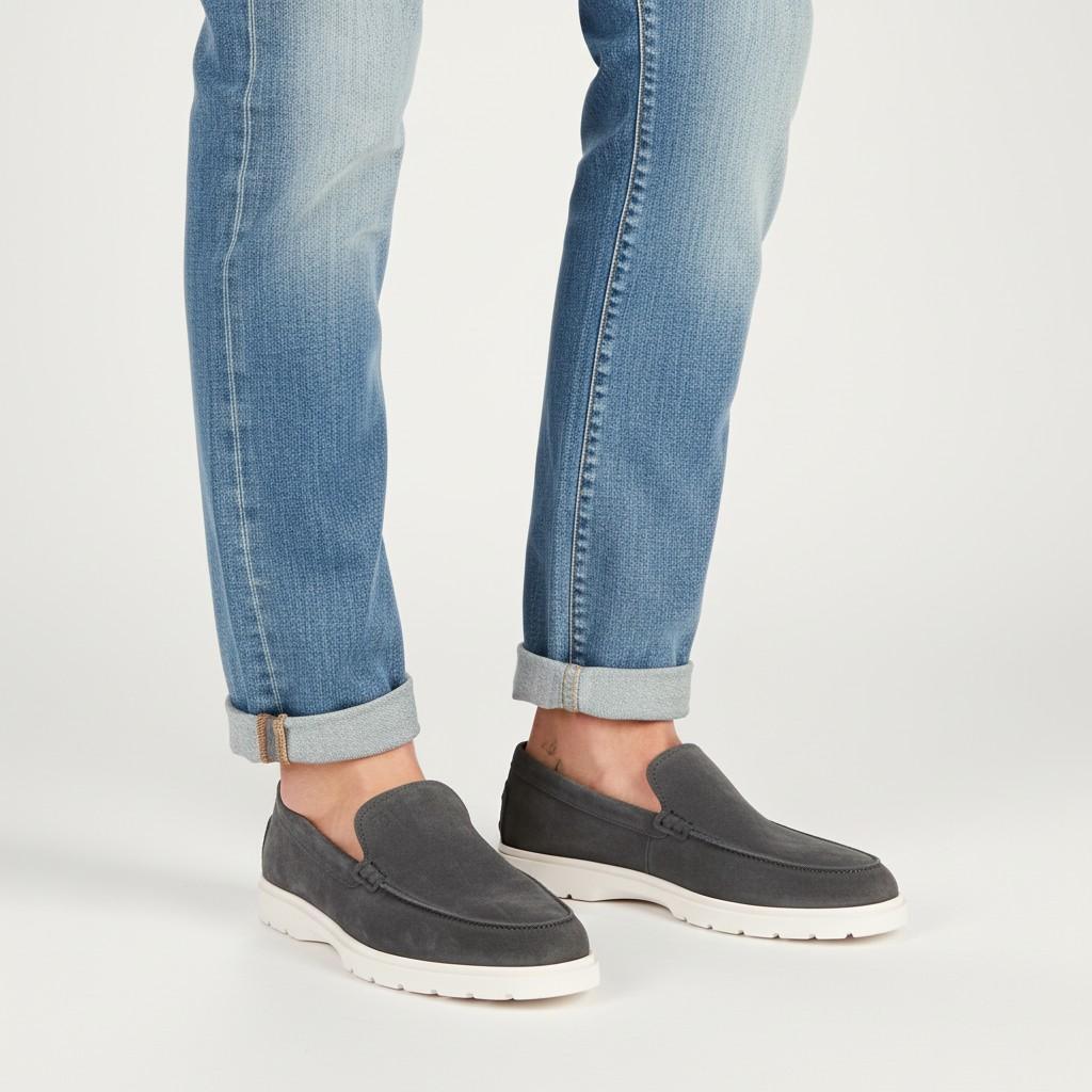 토즈(TOD'S) 토즈 토즈 25FW 남성 스웨이드 슬립온 로퍼 (XXM59K00040 RE0 B608 25F)