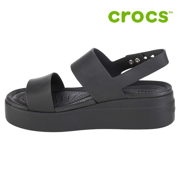 크록스 (패플) [크록스]크록스 여성용 웨지 샌들/ 206453-060/ 우먼스 브루클린 로우 웨지 힐