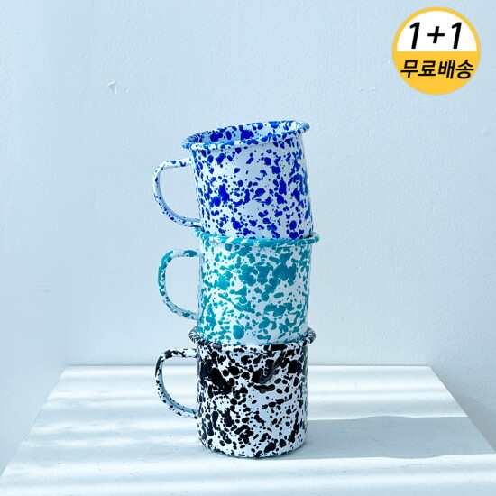 [크로우캐년]Crowcanyon 크로우캐년 법랑 캠핑그릇 D112 머그(470ml) 1+1