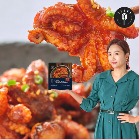 [탐나는밥상] 불맛난 직화 양념쭈꾸미 300g*10팩+청양마요소스 15g*5봉(3)