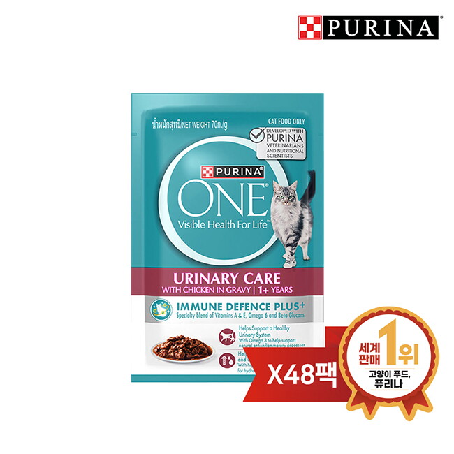 브이펫 원 캣 습식 파우치 비뇨기계관리 70g 48팩