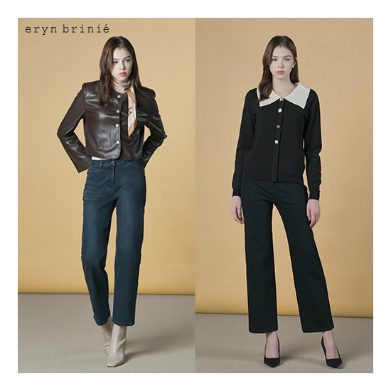 [에린브리니에]■25FW 라이크라 기모데님 팬츠 2종