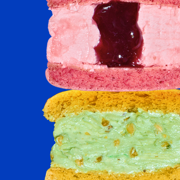 널담 [고식이섬유] 4.5cm 높이 뚱카롱 벚꽃마카롱 봄마카롱 4+4구 총8구(피스타치오/체리블라썸)