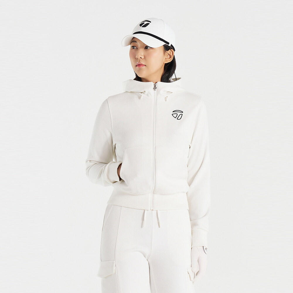 테일러메이드(TAYLORMADE) 25FW 여성 셋업 후디 티셔츠 가디건 CO-77LI43-102