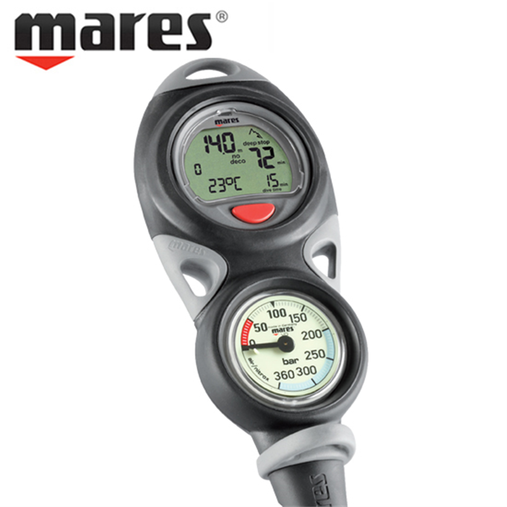 마레스 마레스 스킨 스쿠버 다이빙 컴퓨터 콘솔형 퍽 2 게이지