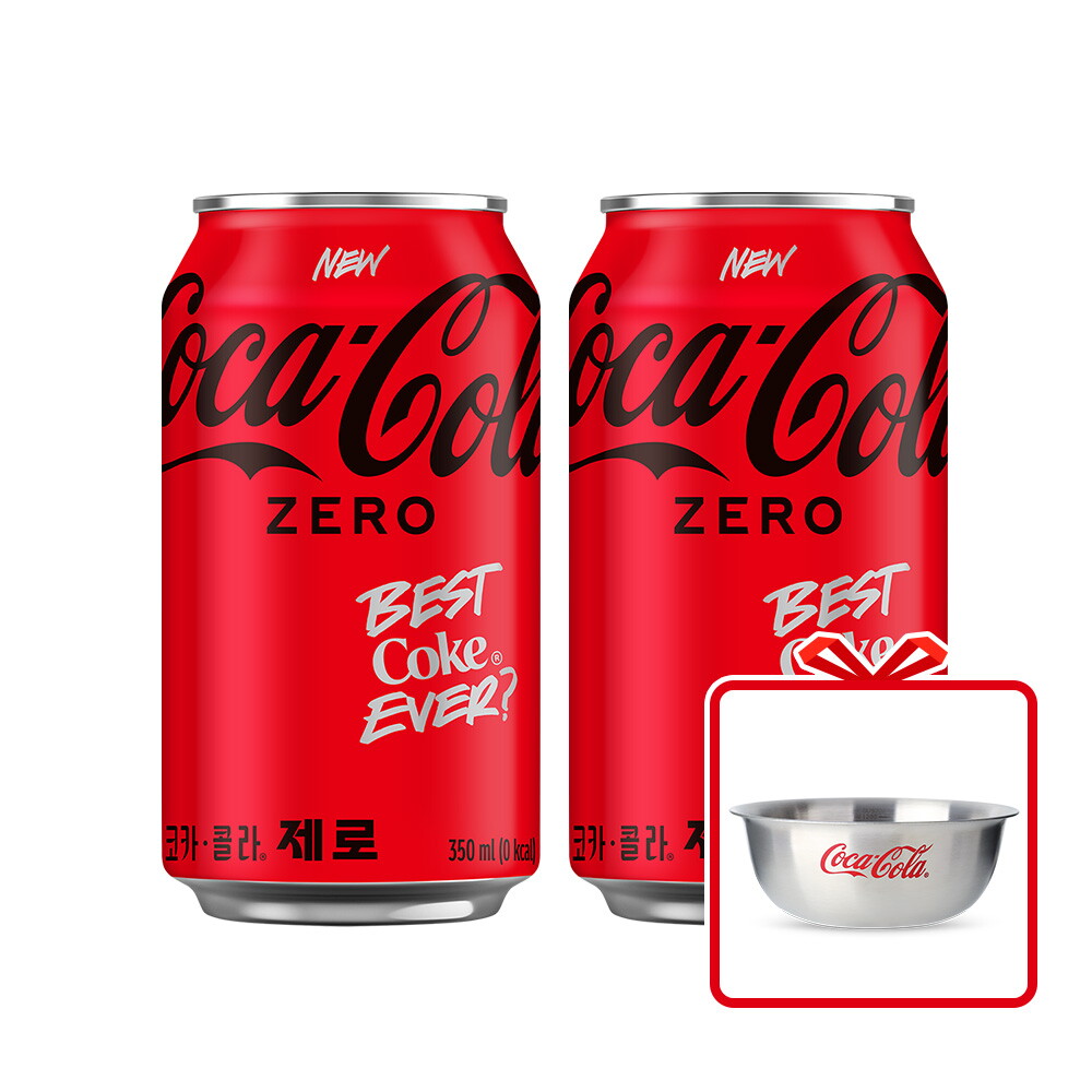 코카콜라 [본사직영]코크제로 350CAN(24입 2박스)+믹싱볼 증정