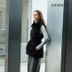 [데니스골프]O 데니스골프 25FW 여성 퍼 카라 글로시 다운 베스트