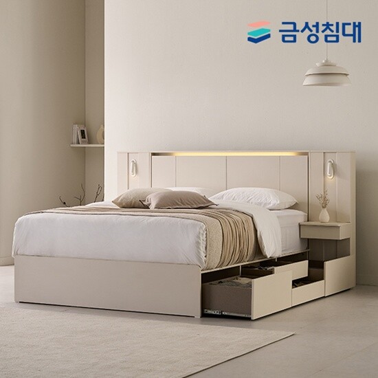 [금성침대]○[엘라이브]루미에르 LED 호텔형 수납침대 풀패키지 (슈퍼싱글/SS)