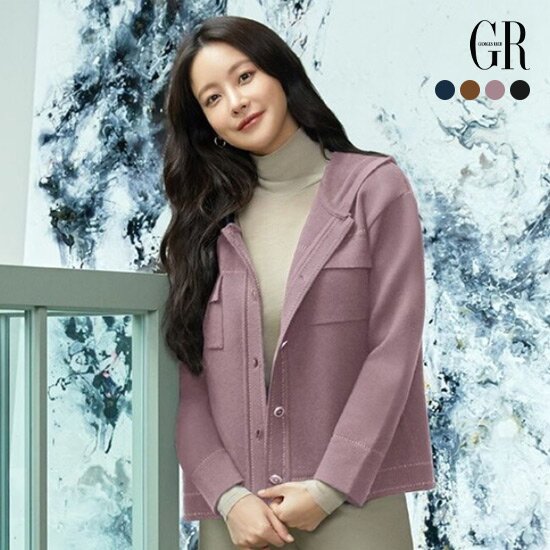 ◎조르쥬 레쉬 후드 아트웍 니트 자켓