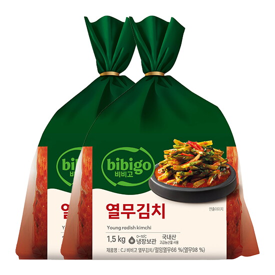 [비비고](CJ제일제당) 비비고 열무김치 1.5KG 2개