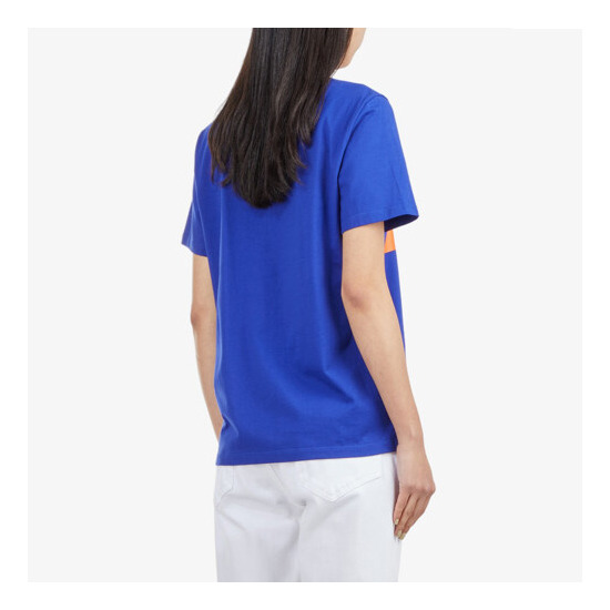 [MSGM] 여성 박스 로고 반팔티 블루 MGM22FRTS304BL