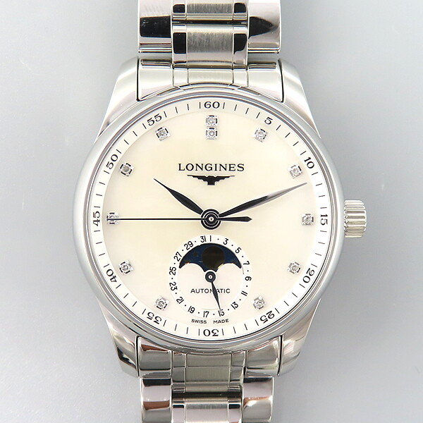 LONGINES 론진 론진 고이비토 중고명품 - 론진 마스터 콜렉션 문페이즈 12P 다이아 여성시계 - 55894wp