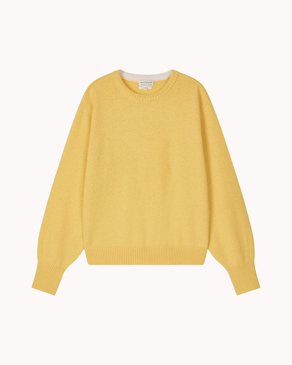 앤투마스 [앤투마스] 여성 F/W 볼륨 소매 크롭 니트 ABE4FSR460 옐로우