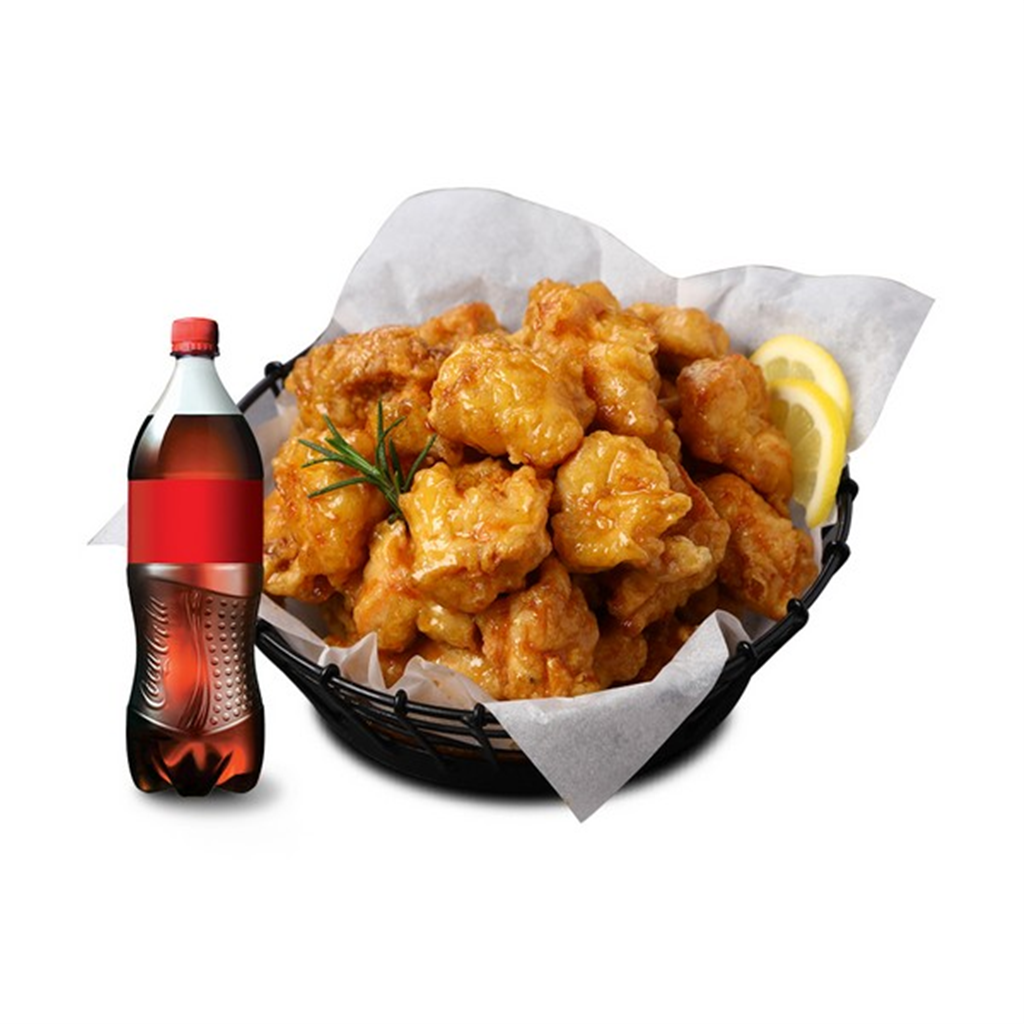 호식이두마리치킨 (호식이두마리) (순살)간장+콜라500ml