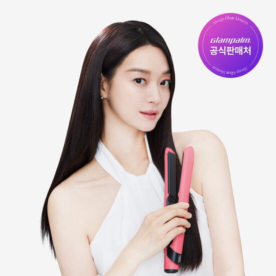 [글램팜]([GP201TBP) 글램뮤즈 터치 플랫 (글램핑크) 판고데기 미용실 매직기