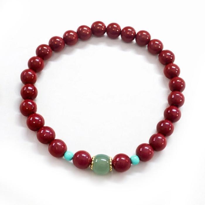 셀러허브쥬얼리 [라일리쥬얼리] Rly H21 화전옥과 경면주사 행운팔찌 소원팔찌