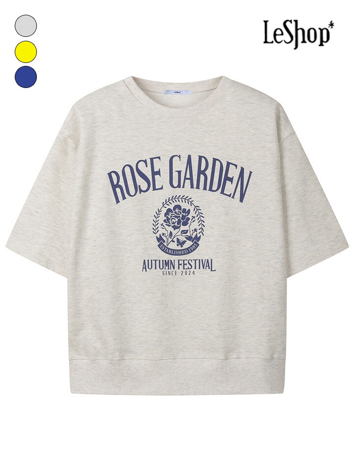 르샵 [르샵]로즈 가든 맨투맨 반팔 티셔츠 (BQ1TS022A)
