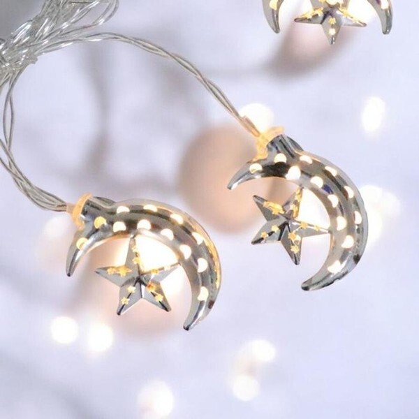 주식회사 셀러허브_레이틀리 셀러허브(하프클럽) [하프클럽/셀러허브_여성트랜드패션]20구 LED 장식전구 문 스타 가랜드 (3M)