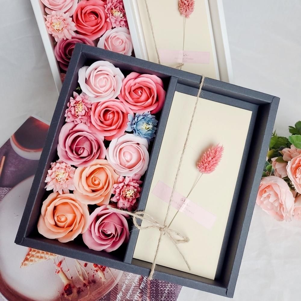 지오벤처스 부모님 비누플라워 장미 이벤트 용돈박스L