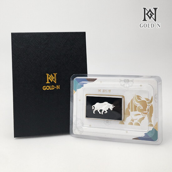 [골드앤금거래소]황소 디자인 실버바 3.75g