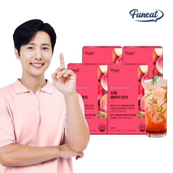 기타 (패플) [더블유쇼핑]퍼니트 발효탄산 리얼 콤부차 30포 x 4박스(4개월분) 피치맛_11086754_588747
