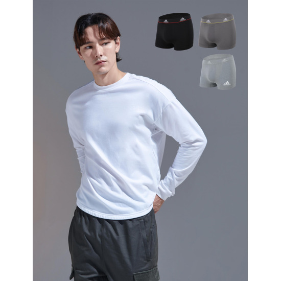 [아디다스 퍼포먼스][최초가 99,900원]  [아디다스 퍼포먼스] 남성 볼륨 심리스 드로즈 3종세트 (블랙,다크그레이,멜란지그레이