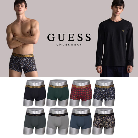 [게스 언더웨어]게스 GUESS 골드에디션 남성 드로즈 8종 + 긴팔티 1종