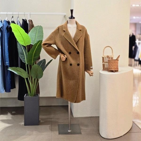 포커스 [포커스]FW5J3CT31096_더블 포인트 핸드메이드 롱 코트