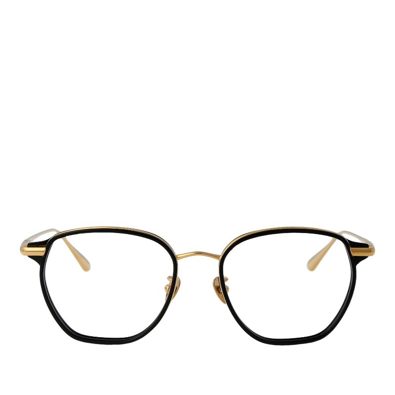 린다페로우 린다페로우 골드 메탈 브리지 블랙 림 안경테 LFL246COPT 1 53