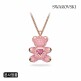 [스와로브스키][스와로브스키/본사정품] Teddy Heart 핑크 로즈골드 목걸이 5642976
