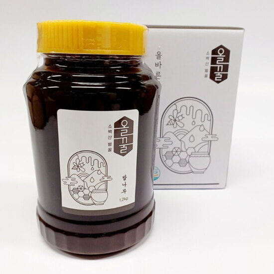 [알뜰총각][알뜰총각][1.2kg] 영주 산지직송 소백산올꿀 100% 천연 밤나무벌꿀 1.2kg