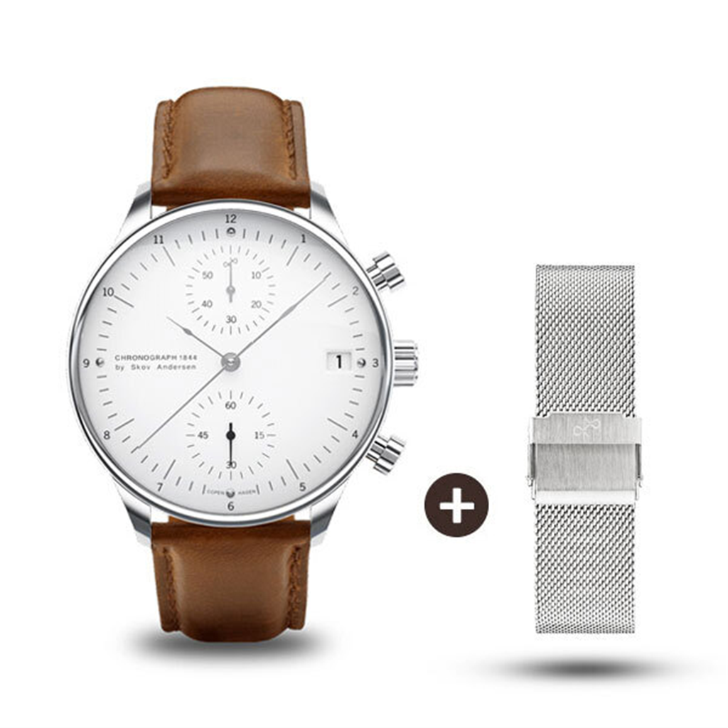 에이브이86 AV86 스코브 안데르센 시계 가죽 1844 WH 화이트