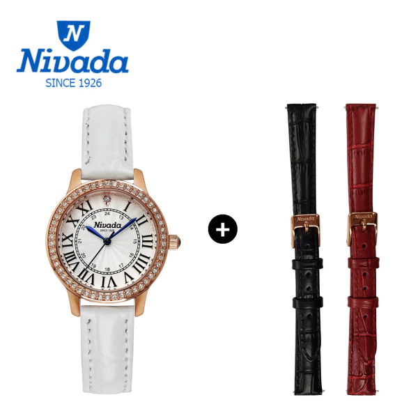 기타 [니바다][NIVADA] 니바다 1 2 체인저블 여성용 가죽시계 3015 (3가지연출)