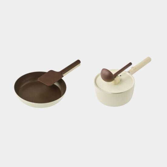 [닥터하우스][엘라이브 한정] 닥터하우스 루미 IH인덕션 편수냄비 18cm + 프라이팬 IH인덕션 26cm