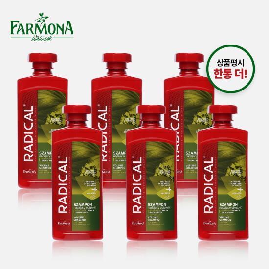 [파모나]★방송에서만 6통 찬스★ 파모나 래디칼 볼륨 샴푸 400ml 5통+♡리뷰시♡ 400ml 1통