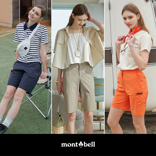 [몽벨(montbell)]♥ 몽벨 24SS 여성 썸머 밴딩 하프팬츠 3종